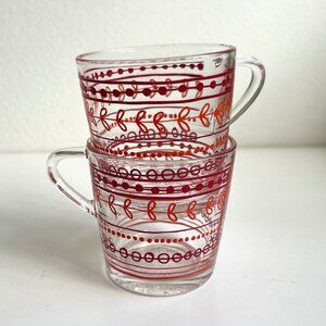 Vintage IKEA Godta Glass Espresso Mugs Made in France | Set of 2